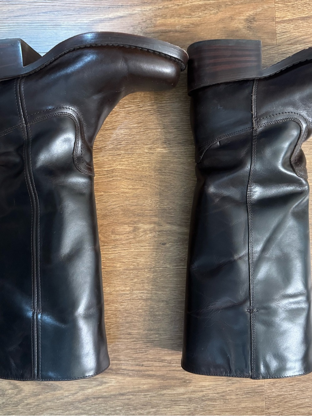Frye Campus 14L Tall Leather Boots - Bourbon - Picture 5 of 7